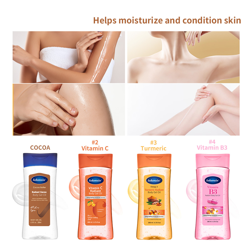 Skincare Glow - Vitamin C Kurkuma Strahlendes Körpergel-Öl Feuchtigkeitsspendend