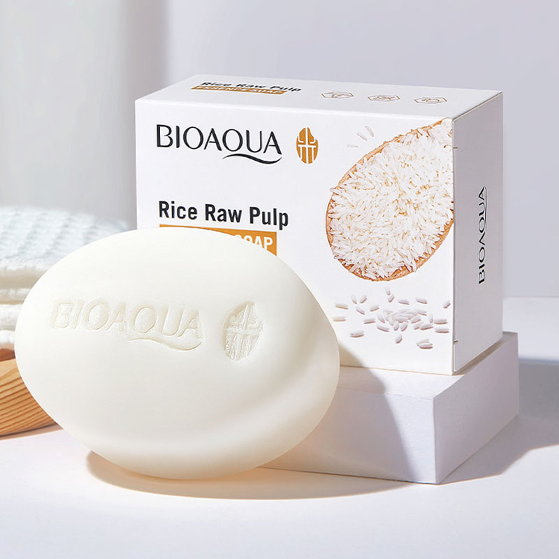 Salicylic Acid Cleanser - BIOAQUA Weißer Reis, roher Zellstoff, Gesichtsseife,