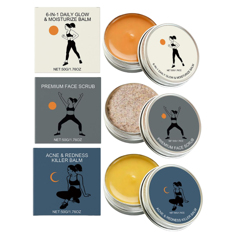 Skincare Glow - 3 Arten von Gesichtspflegeprodukten - Akne-