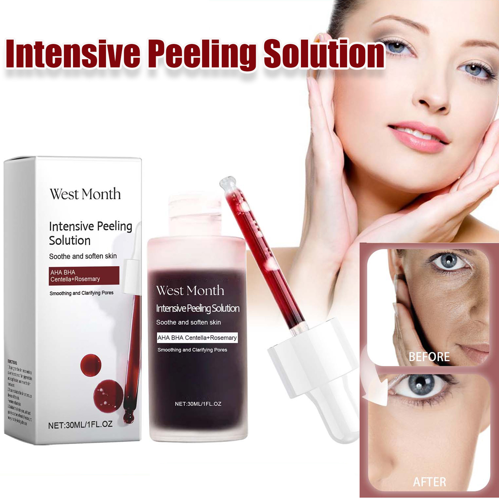 Salicylic Acid Cleanser - Peeling Gesichtsserum Anti Akne Aufhellung Peeling