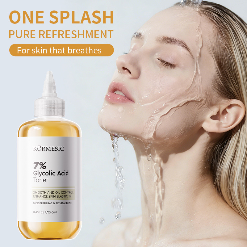 Lactic Acid Toner - 240ml Glykolsäure 7% Feuchtigkeitsspendende Toning-Lösung AHA