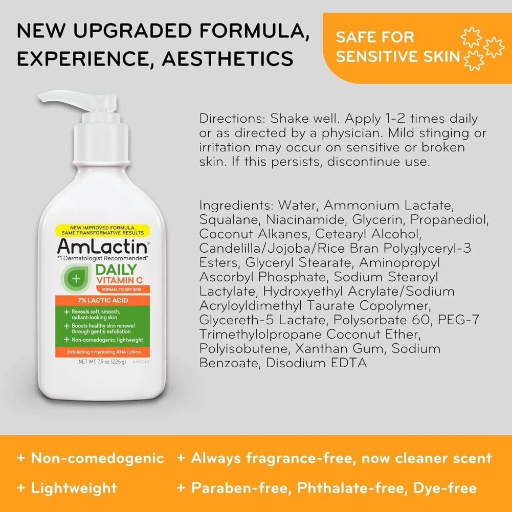 Amlactin Körperlotion Schnelle – Lactic Acid Toner Bewertung und Preis