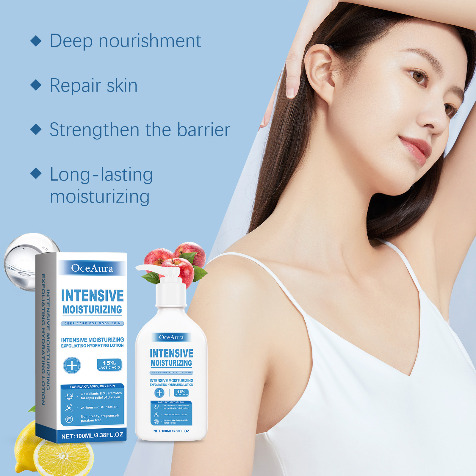 OceAura Intensive Heilung Körp – Lactic Acid Toner Bewertung und Preis