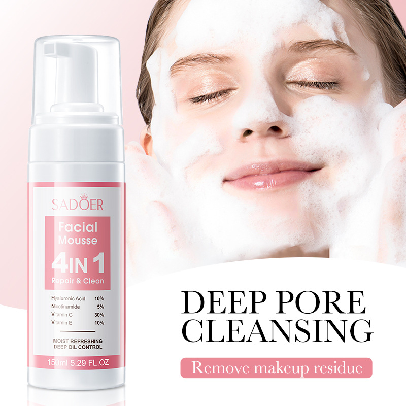 SADOER 4-in-1-Gesichtsmousse,  – Salicylic Acid Cleanser Bewertung und Preis