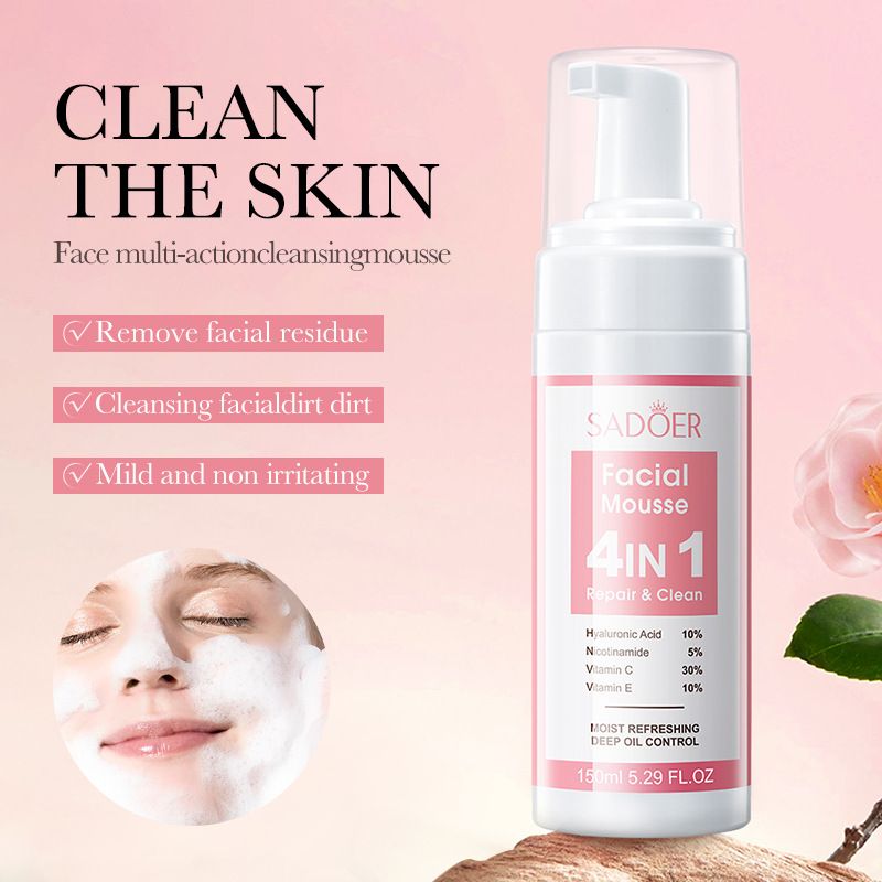 SADOER 4-in-1-Gesichtsmousse,  – Salicylic Acid Cleanser Bewertung und Preis