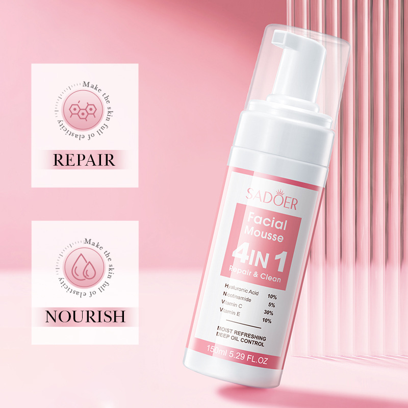 SADOER 4-in-1-Gesichtsmousse,  – Salicylic Acid Cleanser Bewertung und Preis