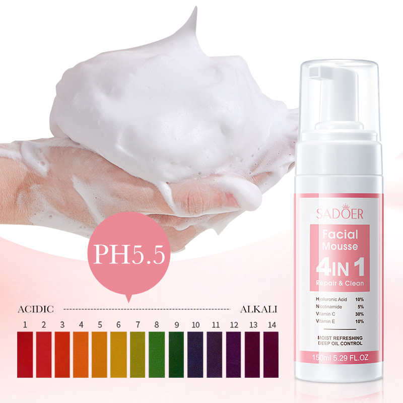 SADOER 4-in-1-Gesichtsmousse,  – Salicylic Acid Cleanser Bewertung und Preis